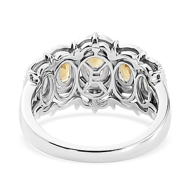 EverTrue Brazilian Citrine 1.50 ctw Ring in Platinum Bond (Size 6.0)