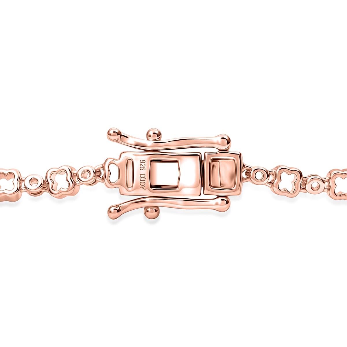 D'Joy Natural Champagne Diamond 4.15 ctw Blooming Flower Necklace in 18K Vermeil Rose Gold Over Sterling Silver (20 Inches) image number 3