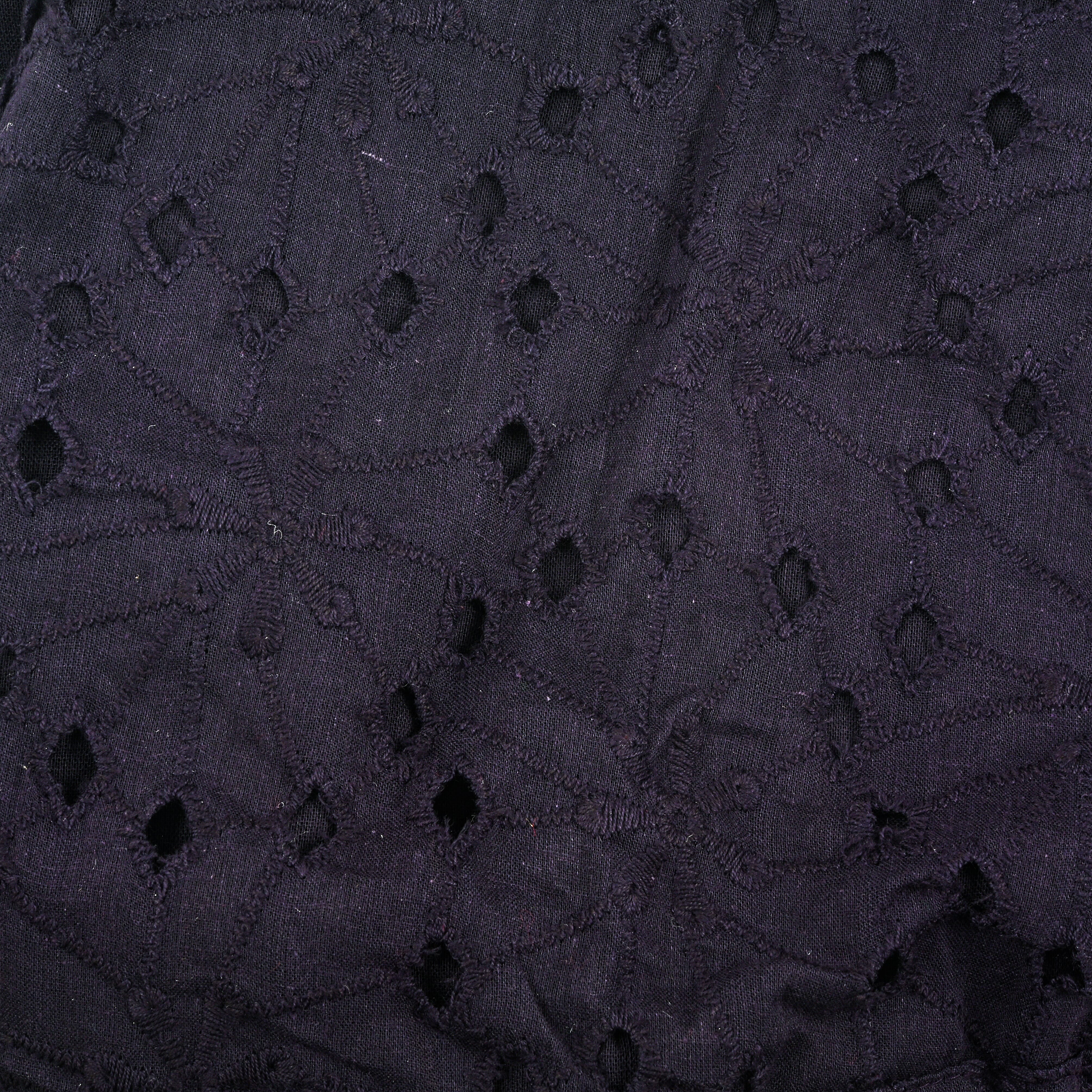 Nation America Midnight Purple Eyelet Button Front Maxi Dress -2X