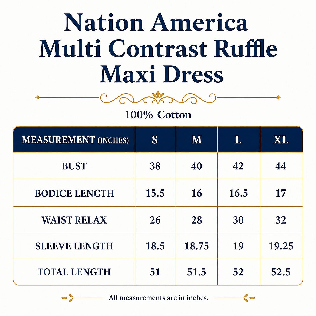Nation America Multi Contrast Ruffle Maxi Dress -1X