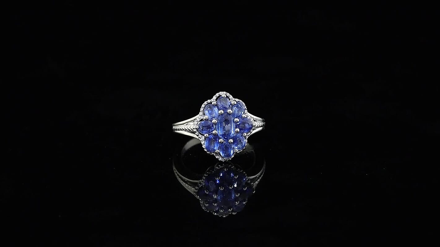 EverTrue Kashmir Kyanite Ring in Platinum Bond (Size 6.0) 2.70 ctw