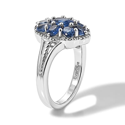 EverTrue Kashmir Kyanite 2.70 ctw Ring in Platinum Bond (Size 6.0)