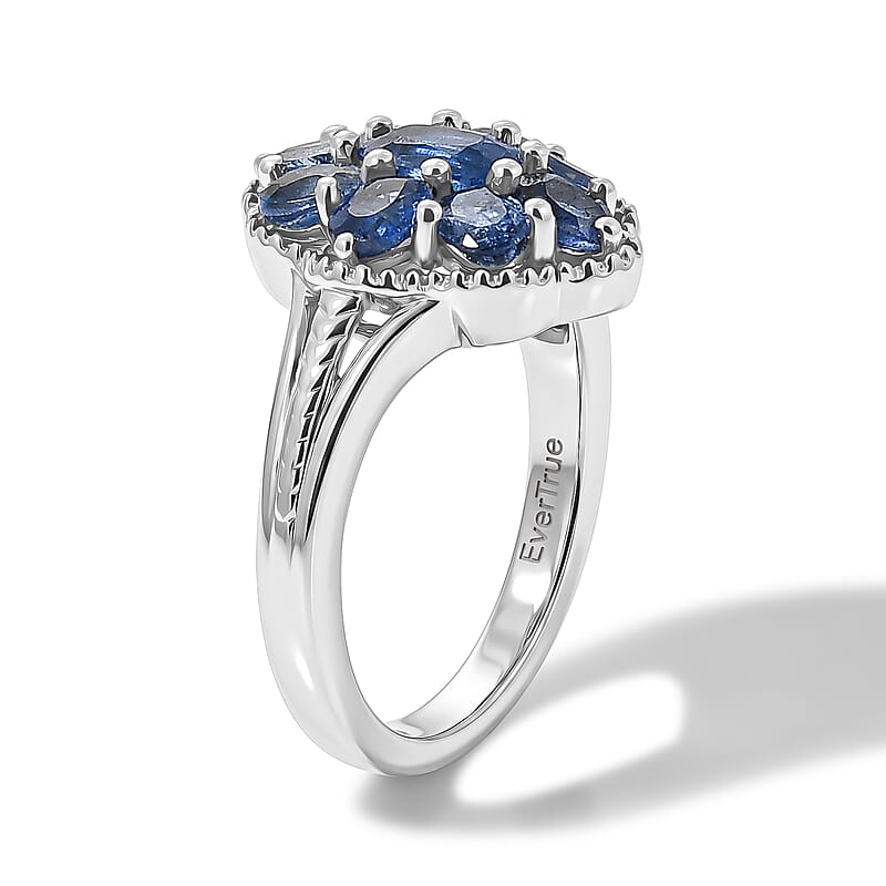 EverTrue Kashmir Kyanite 2.70 ctw Ring in Platinum Bond (Size 6.0)
