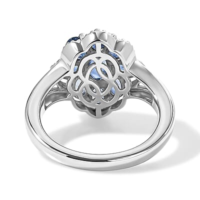 EverTrue Kashmir Kyanite 2.70 ctw Ring in Platinum Bond (Size 6.0)