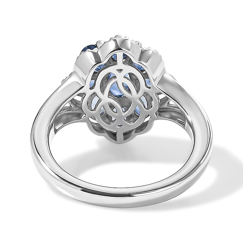EverTrue Kashmir Kyanite 2.70 ctw Ring in Platinum Bond (Size 6.0)