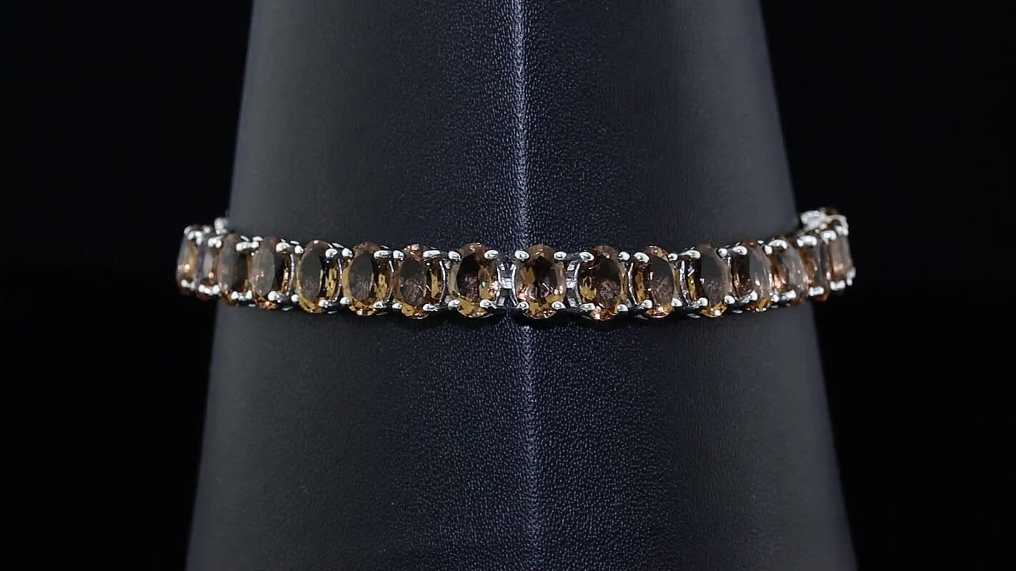 EverTrue Autumn Alexite Bracelet in Platinum Bond (7.25 In) 12.80 ctw 8525443