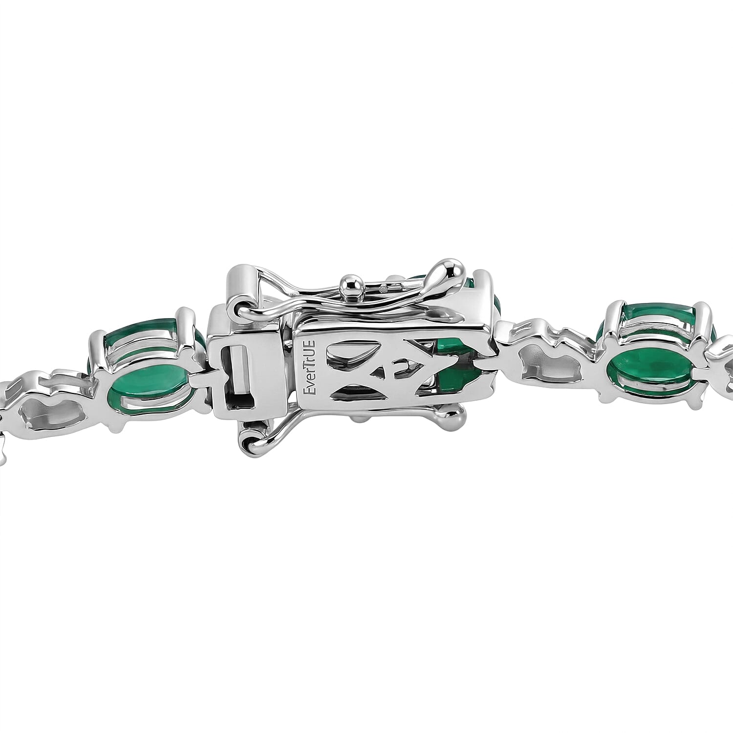 EverTrue Verde Onyx 7.90 ctw Bracelet in Platinum Bond (7.25 In)