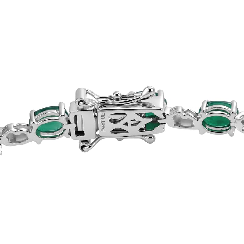 EverTrue Verde Onyx 7.90 ctw Bracelet in Platinum Bond (7.25 In)