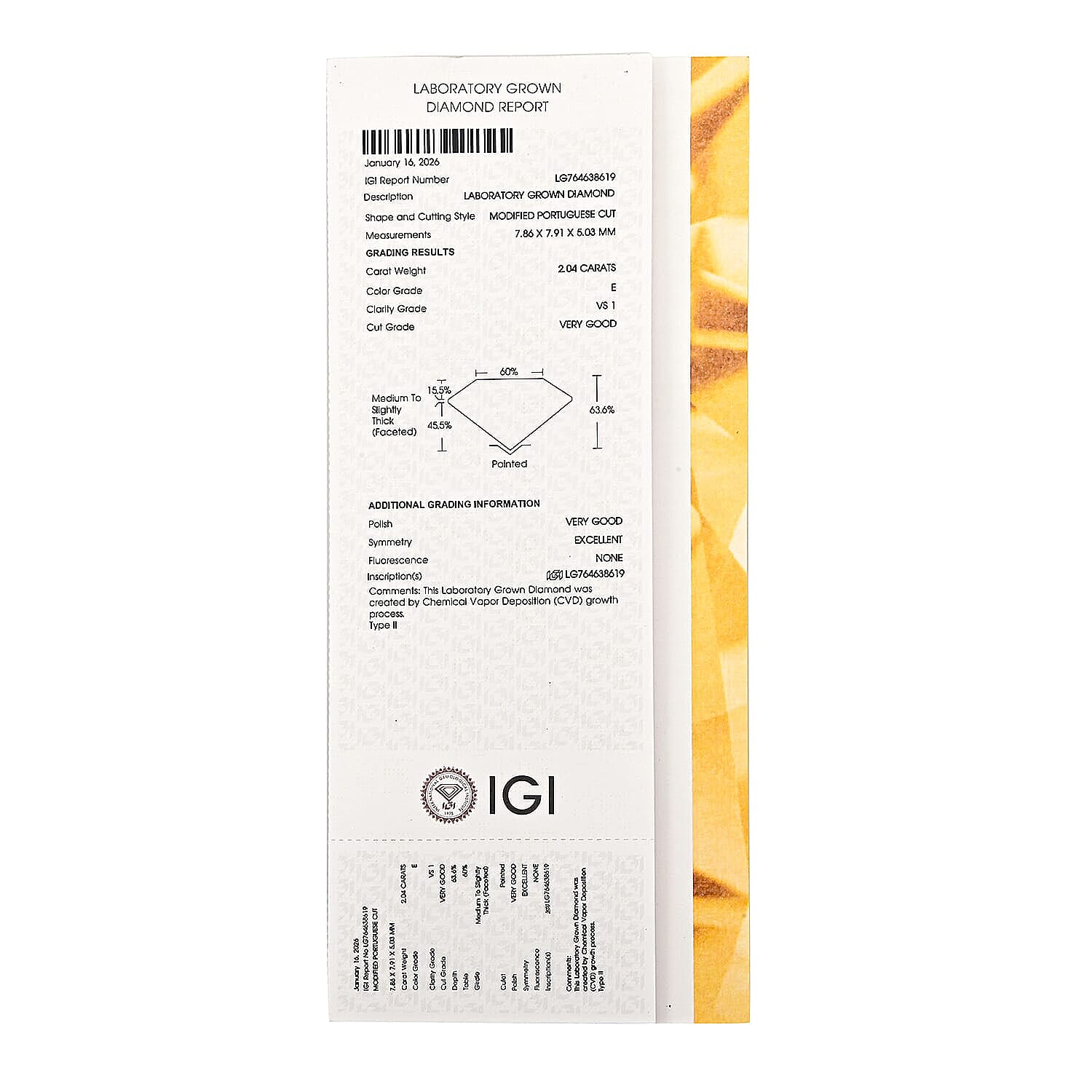 IGI Certified Luxuriant Lab Grown Diamond 2.00 ctw E VS Ring in 950 Platinum (Size 7.0) 4.80 Grams