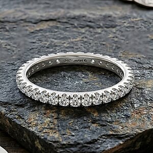Luxuriant Lab Grown Diamond G-H SI 1.00 ctw Timeless Band Ring in Rhodium Over Sterling Silver (Size 5.0)