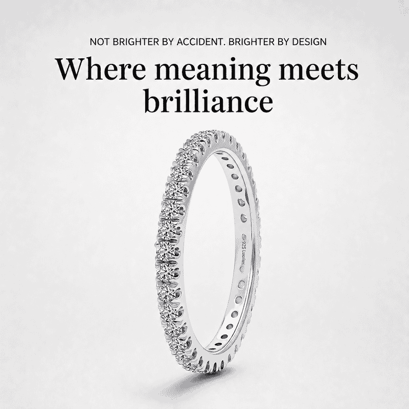 Luxuriant Lab Grown Diamond G-H SI 1.00 ctw Timeless Band Ring in Rhodium Over Sterling Silver (Size 6.0)