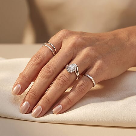 Rhodium Over Sterling Silver / 8 - Product card gallery slide 3 (10290935955769)