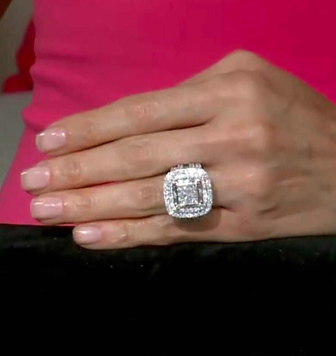 Diamond G, SI 4.00 ctw Ring in 10K White Gold (Size 7.0) image number 2