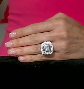 Diamond G, SI 4.00 ctw Ring in 10K White Gold (Size 7.0)