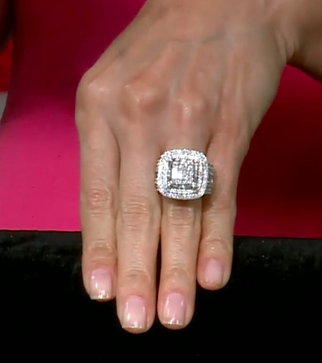 Diamond G I1-I2 4.00 ctw Ring in 10K White Gold (Size 8.0) image number 4