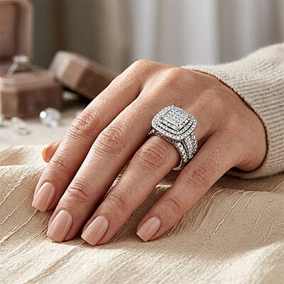 NY Closeout Deal Dynasty Diamond G SI 4.00 ctw Ring in 10K White Gold (Size 9.0)