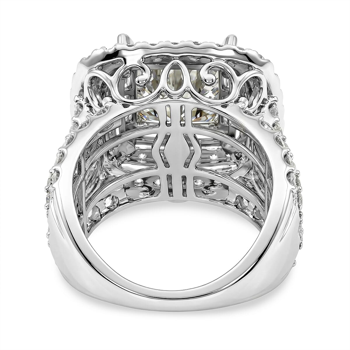 Diamond G I1-I2 4.00 ctw Ring in 10K White Gold (Size 9.0) image number 4