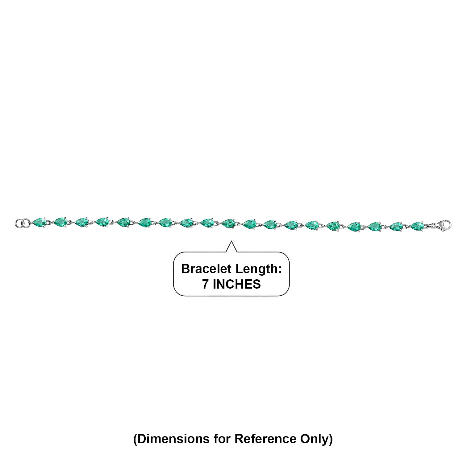 Rhapsody AAAA Boyaca Colombian Emerald 6.40 ctw Green Fire Cascade Bracelet in 950 Platinum (7.25 In) 5.20 Grams