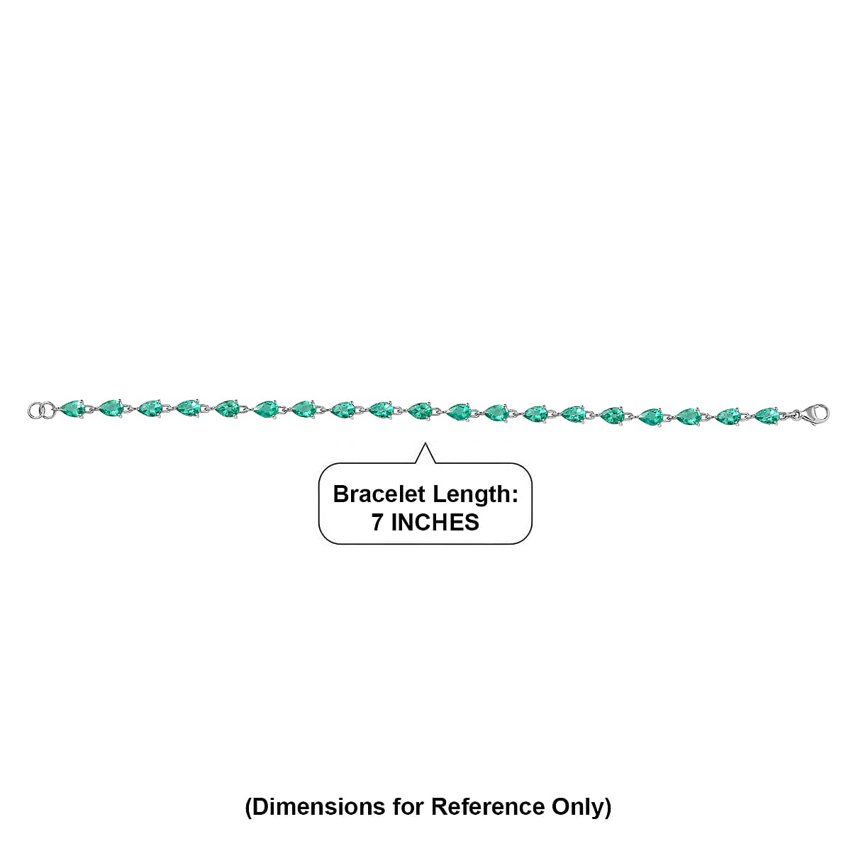 Rhapsody AAAA Boyaca Colombian Emerald 6.40 ctw Green Fire Cascade Bracelet in 950 Platinum (7.25 In) 5.20 Grams image number 4