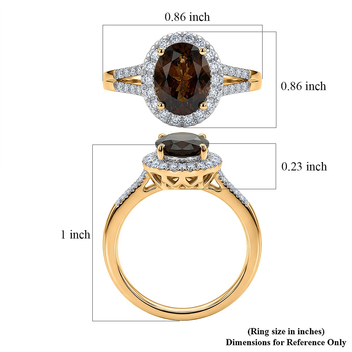 10K Yellow Gold AAA Colour Change Garnet, Luxuriant Lab Grown Diamond (G-H, SI) (0.40 cts) Ring (Size 10.0) 2.50 ctw image number 5