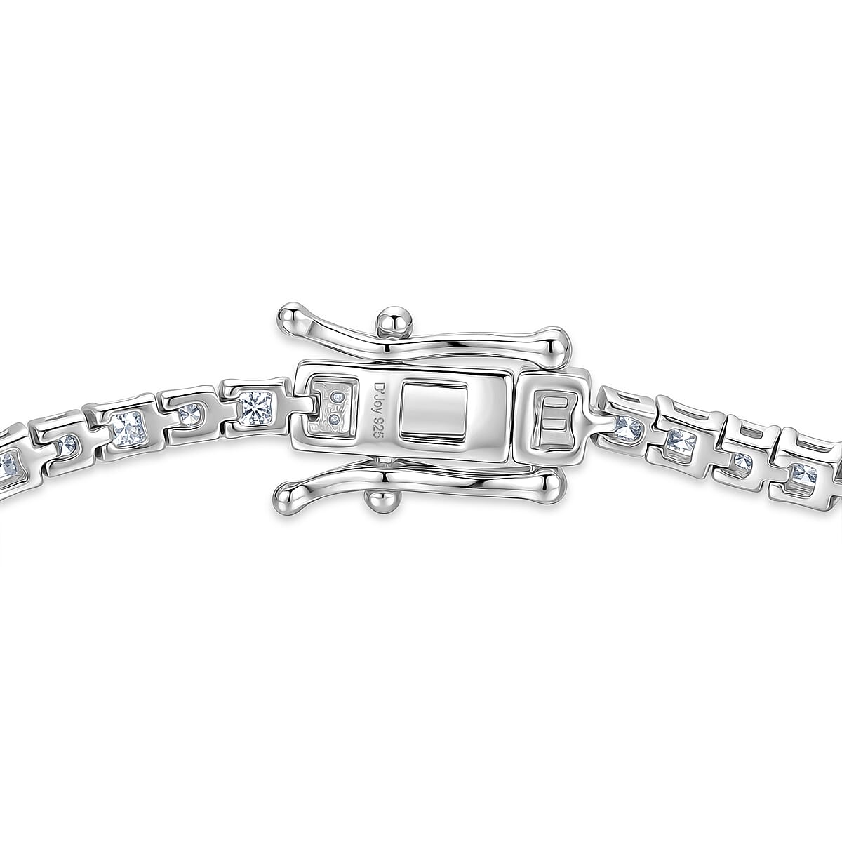 D'Joy Diamond 1.00 ctw Classic Tennis Bracelet in Rhodium Over Sterling Silver (7.25 In) image number 3