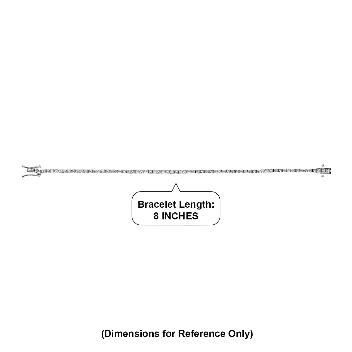 D'Joy Diamond 1.00 ctw Classic Tennis Bracelet in Rhodium Over Sterling Silver (7.25 In) image number 2