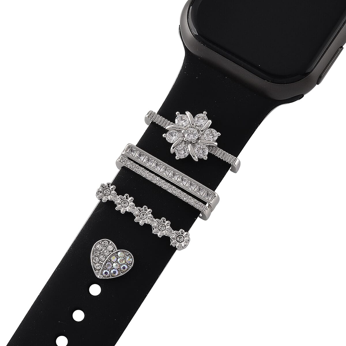 Austrian Crystal Set of 5 Apple watch Strap Charms image number 1