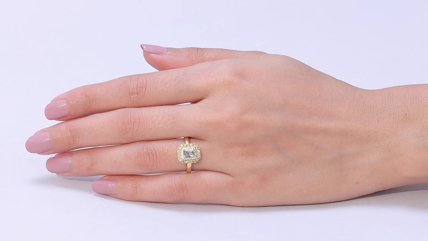 D'Joy AAA Turkizite, Multi Gemstone Ring in 18K Vermeil YG Over Sterling Silver (Size 10.0) 1.25 ctw