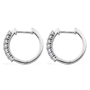 D'Joy Cambodian Blue Zircon 2.65 ctw Earrings in Rhodium Over Sterling Silver