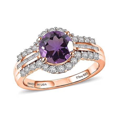 Amethyst/3.10/Rose Gold Over Sterling Silver / 10 - Product card gallery slide 1 (10178792587577)