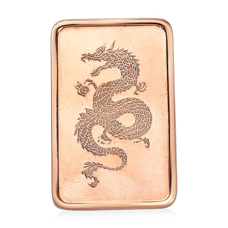 Copper Dragon Embossed Bar (10g)