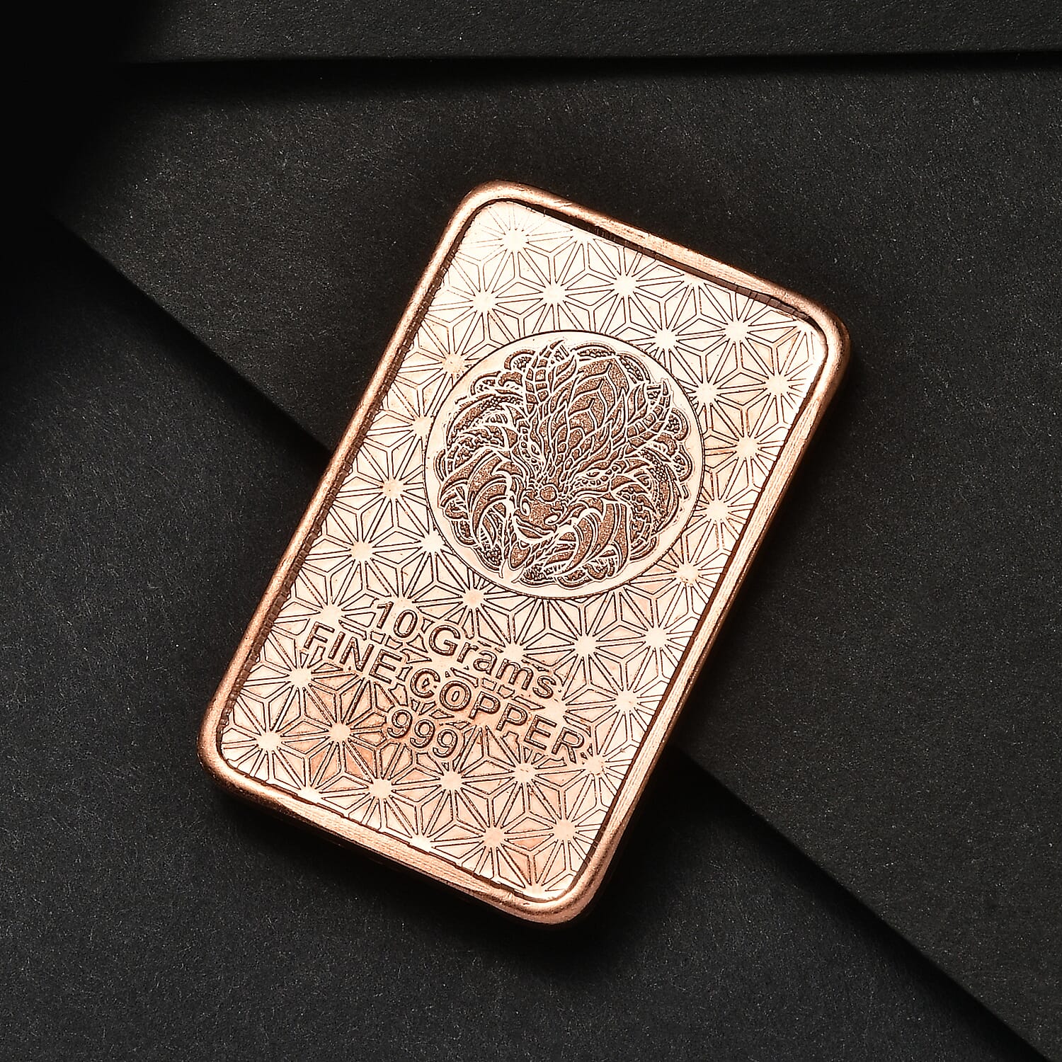 Copper Dragon Embossed Bar (10g)