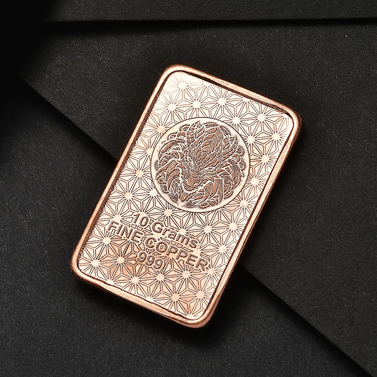Copper Dragon Embossed Bar (10g) image number 2