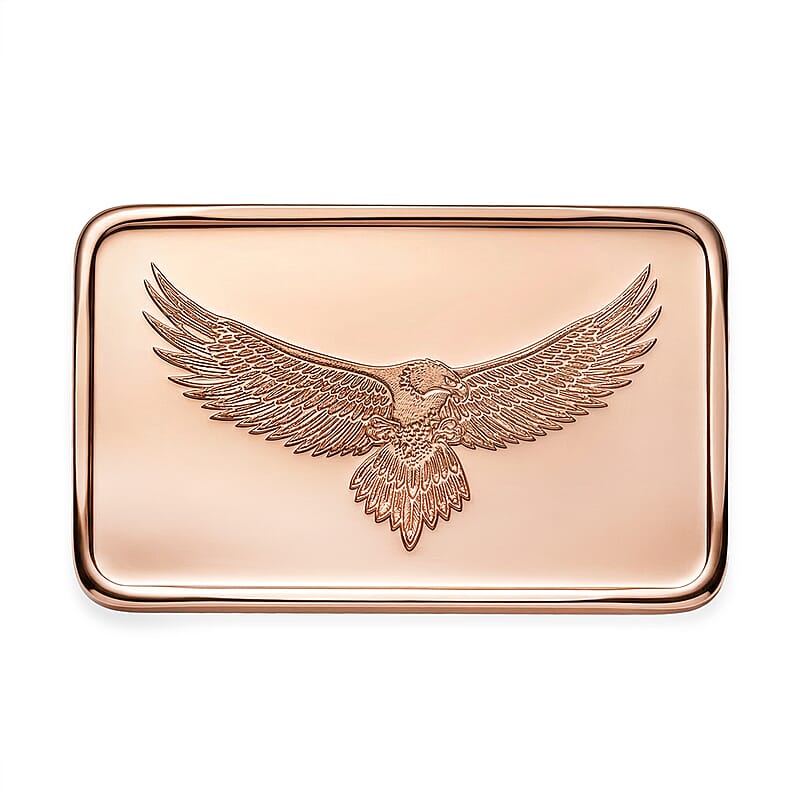 Copper Eagle Embossed Bar (10g)