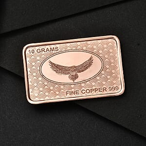 Copper Eagle Embossed Bar (10g)
