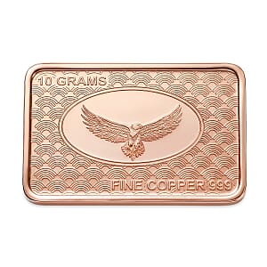 Copper Eagle Embossed Bar (10g)