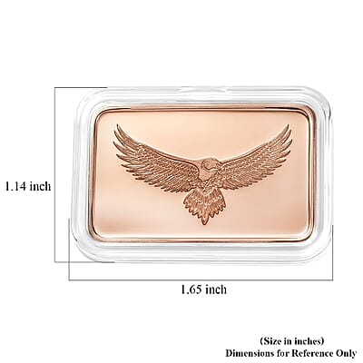 Copper Eagle Embossed Bar (10g)