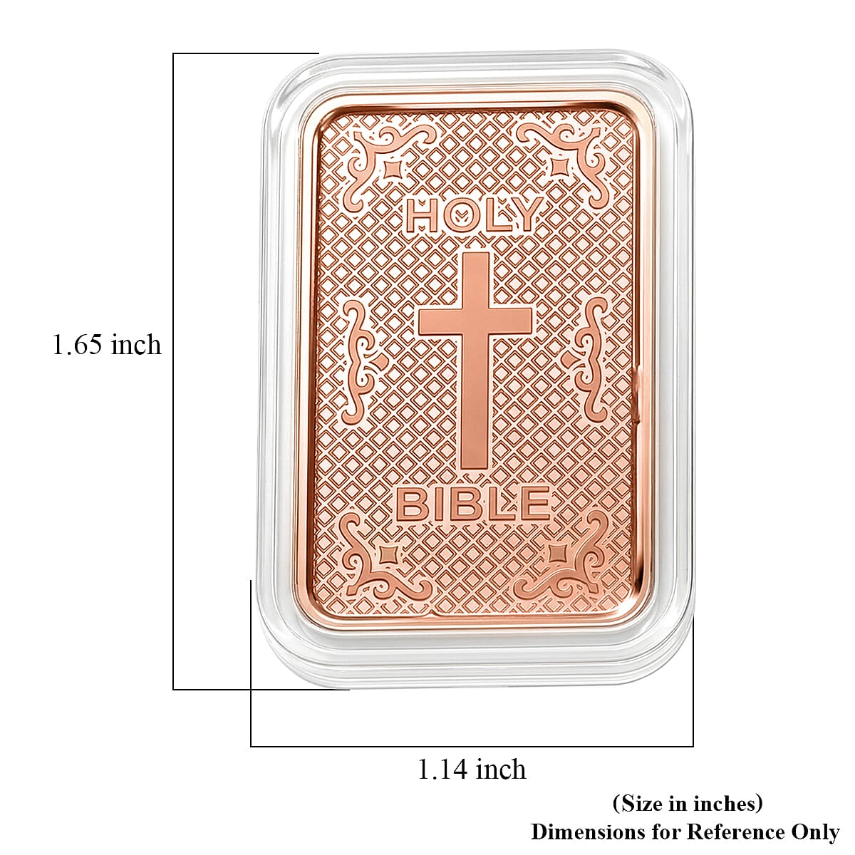 Copper Holy Bible Embossed Bar (10g) image number 4