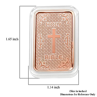 Copper Holy Bible Embossed Bar (10g)