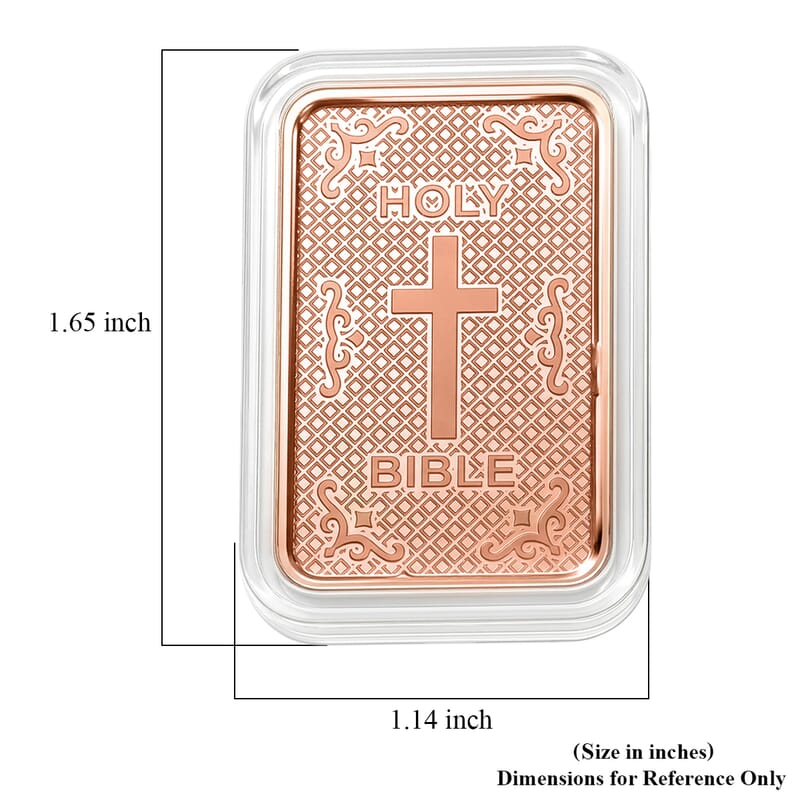Copper Holy Bible Embossed Bar (10g)