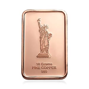 Copper Liberty Torch & American Eagle Iconic Embossed Bar (10g)