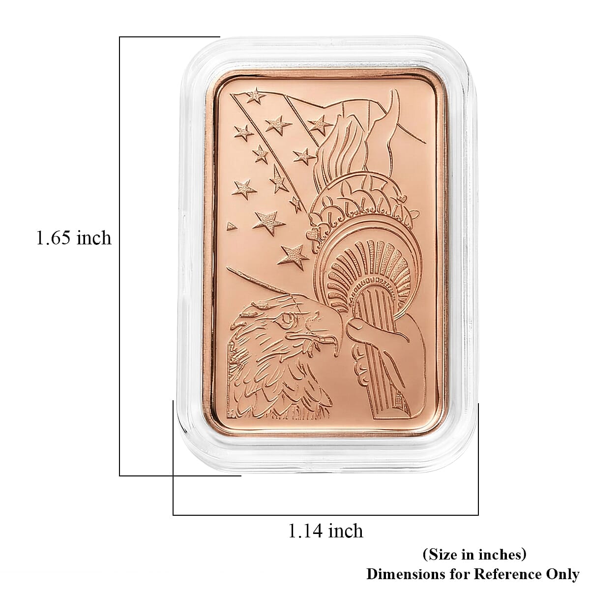 Copper Liberty Torch & American Eagle Iconic Embossed Bar (10g) image number 4