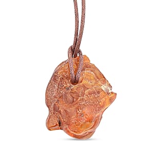  Baltic Amber Brown Rope Necklace (32 Inches)