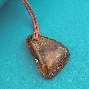  Baltic Amber Brown Rope Necklace (32 Inches)