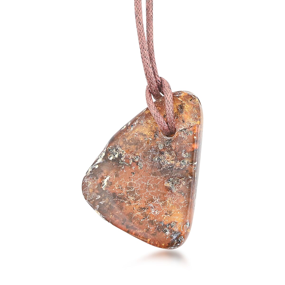  Baltic Amber Brown Rope Necklace (32 Inches) image number 3