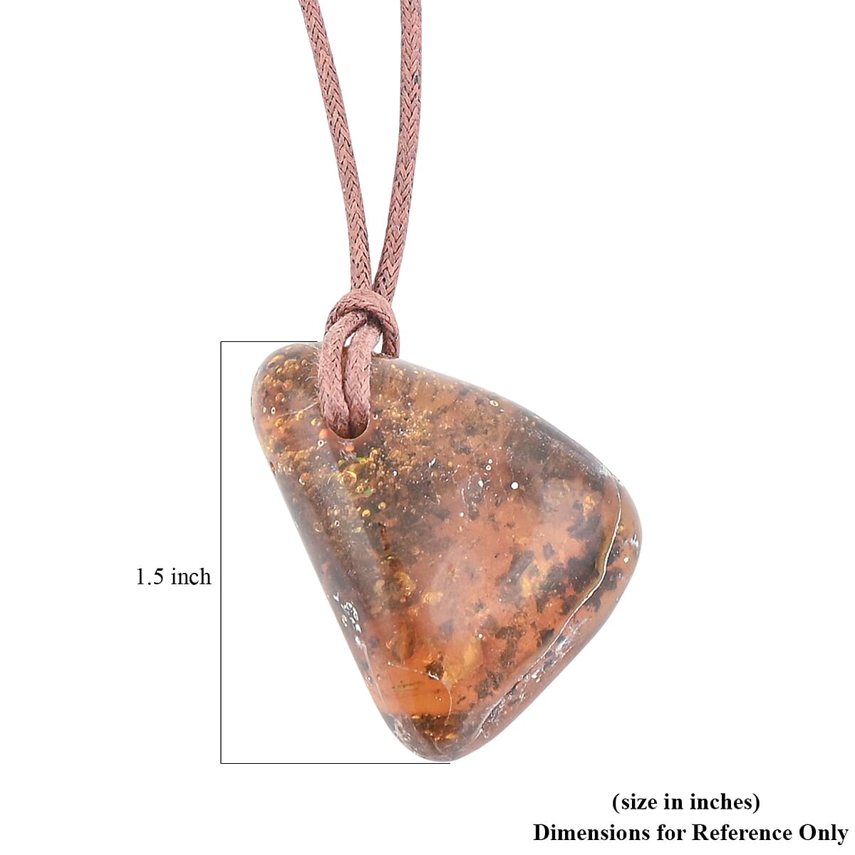  Baltic Amber Brown Rope Necklace (32 Inches) image number 5