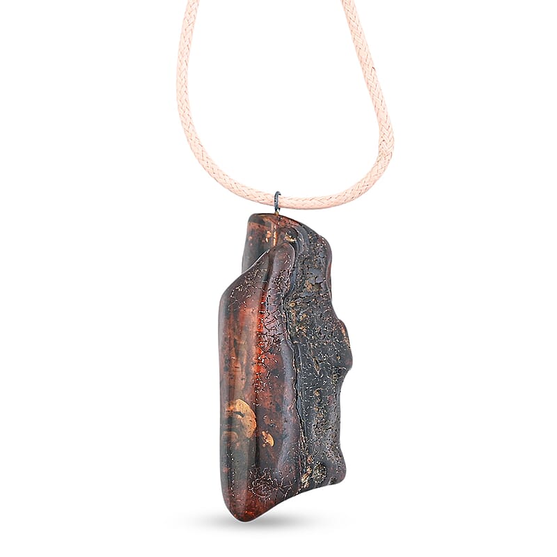 Baltic Amber Baby Pink Rope Necklace