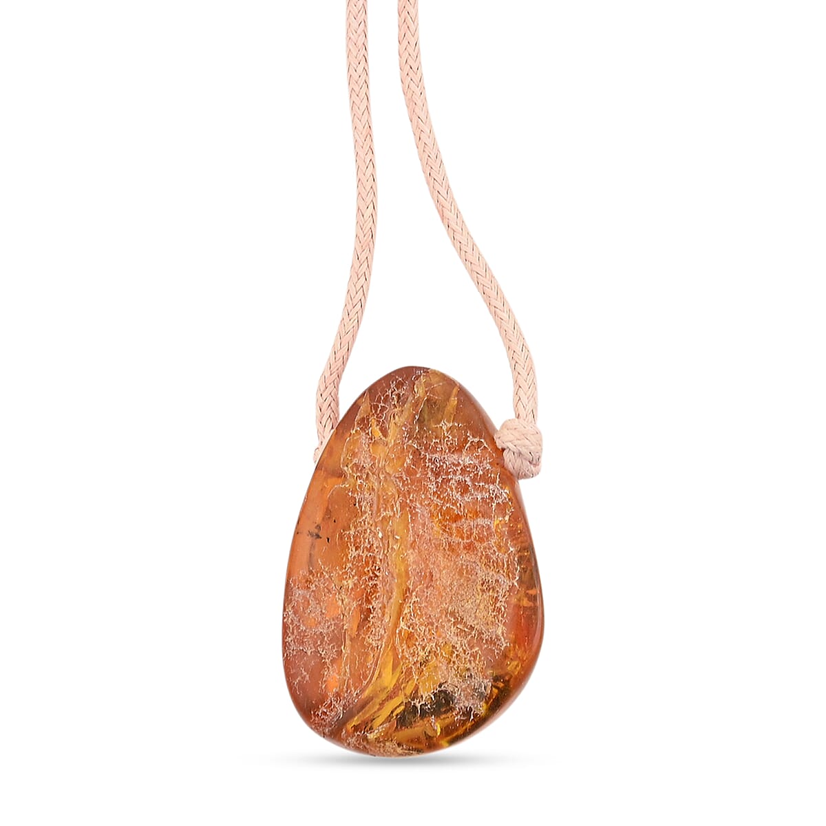 Baltic Amber Baby Pink Rope Necklace (32 Inches) image number 3