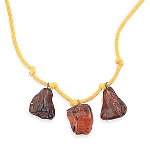 Baltic Amber Yellow Rope Necklace (32 Inches)