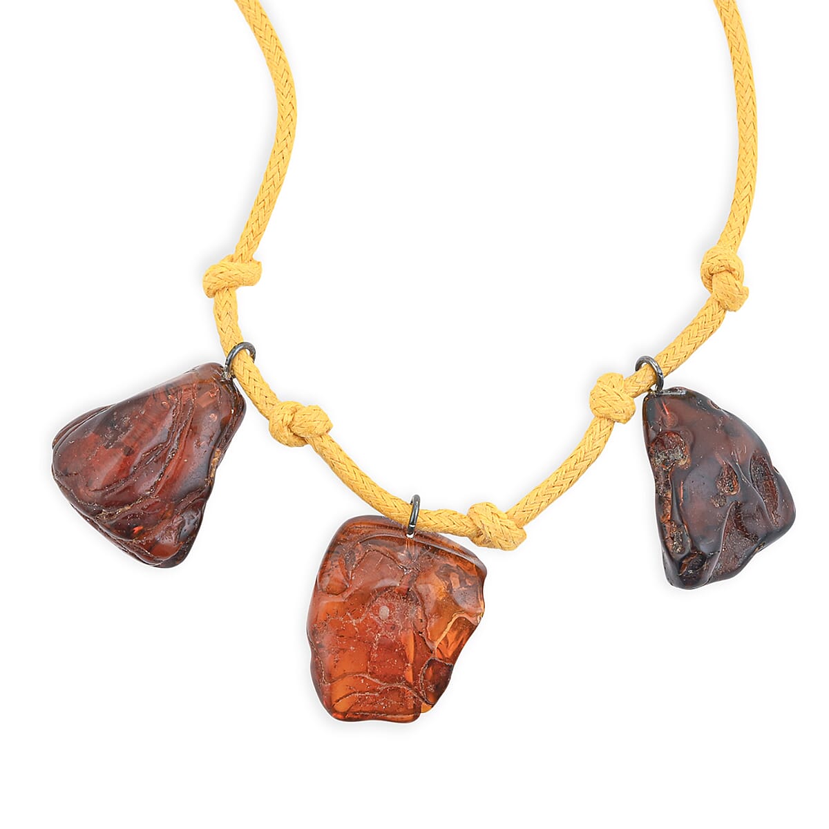 Baltic Amber Yellow Rope Necklace (32 Inches) image number 3